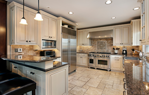 Kitchen remodelers in South Jersey show off a kitchen job they did.